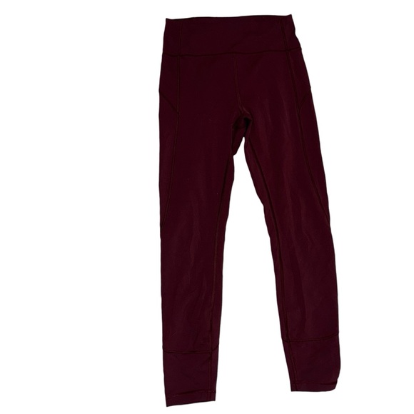Lululemon In Movement 7/8 Tight Everlux 25" Plum Shadow Size 6 LW5BPGS - Picture 4 of 7